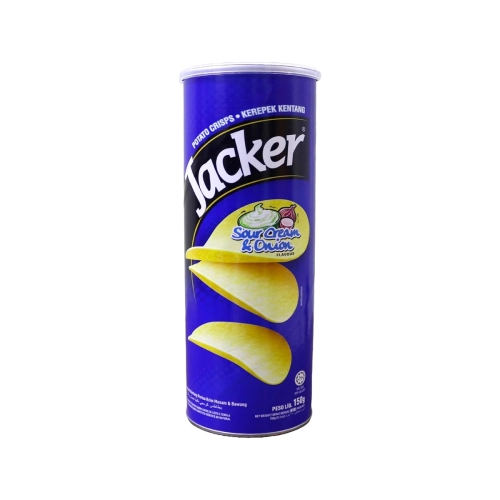 Potato chips "Jacker" sour cream and onion 150g
