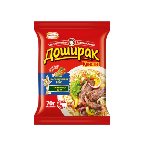 Лапша быстрого приготовления Доширак со вкусом говядины, 70 г