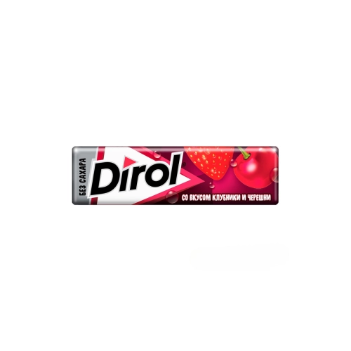 Chewing gum "Dirol" with cherry and strawberry flavor 13.6 g