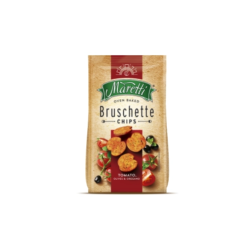 Bread Crisps Bruschetta "Maretti" Tomato, Olive & Oregano 140g