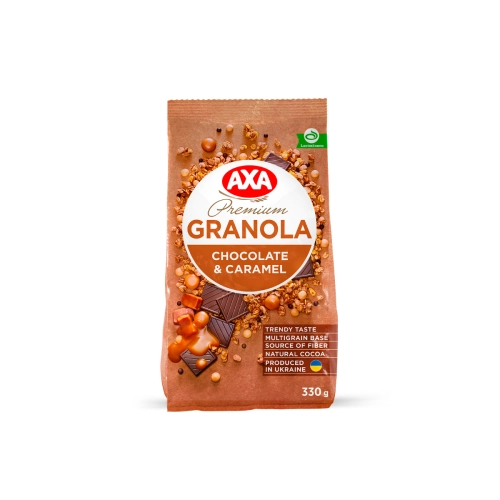 Мюсли AXA с медом и карамелью, 330 г