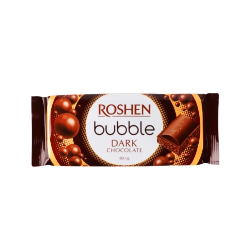Шоколадный батончик Roshen пористый экстрачерный, 80г
