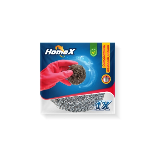 Металлическая мочалка из нержавеющей стали "Home X" (1 шт.)