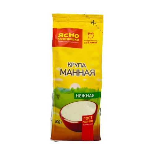 Крупа манная «Солнышко», 500 г