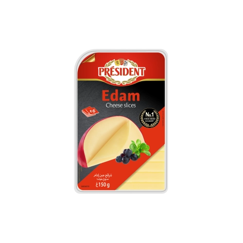 Сыр "Президент" Эдам (ломтики)150г