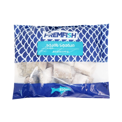 Замороженная рыба «Prem Fish» стейк хека, 850г