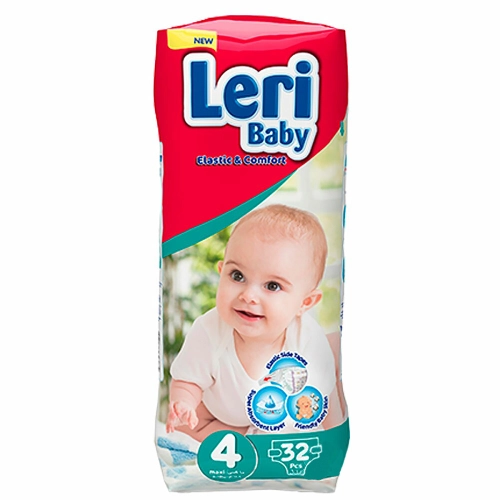 Детские подгузники «Leri Baby» размер 4, 9–18 кг (32 шт.)