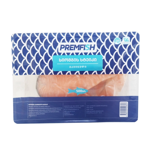 Замороженная рыба «Prem Fish» стейк сёмги 500г