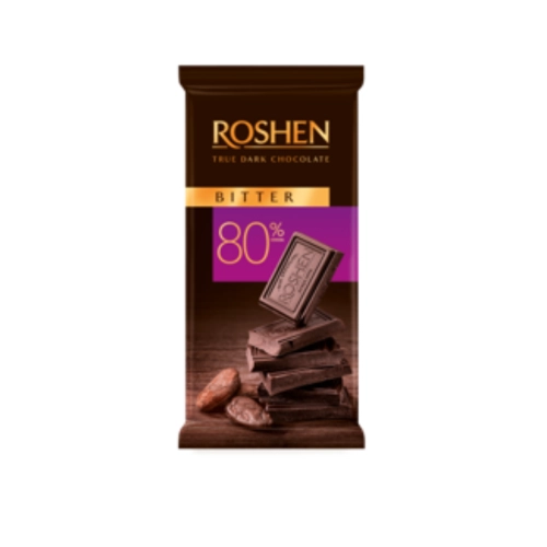 Chocolate Bar "Roshen" Dark Chocolate 80% 85g