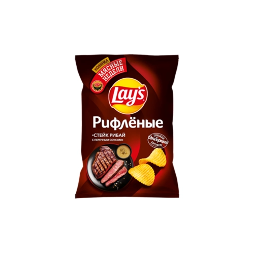 Potato Chips "Lays" Ribeye Steak with Pepper Sauce 140g