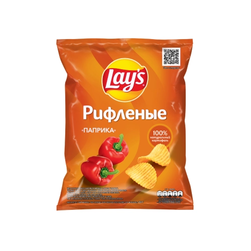 Potato chips "Lays" Ridged Paprika flavoured 140g