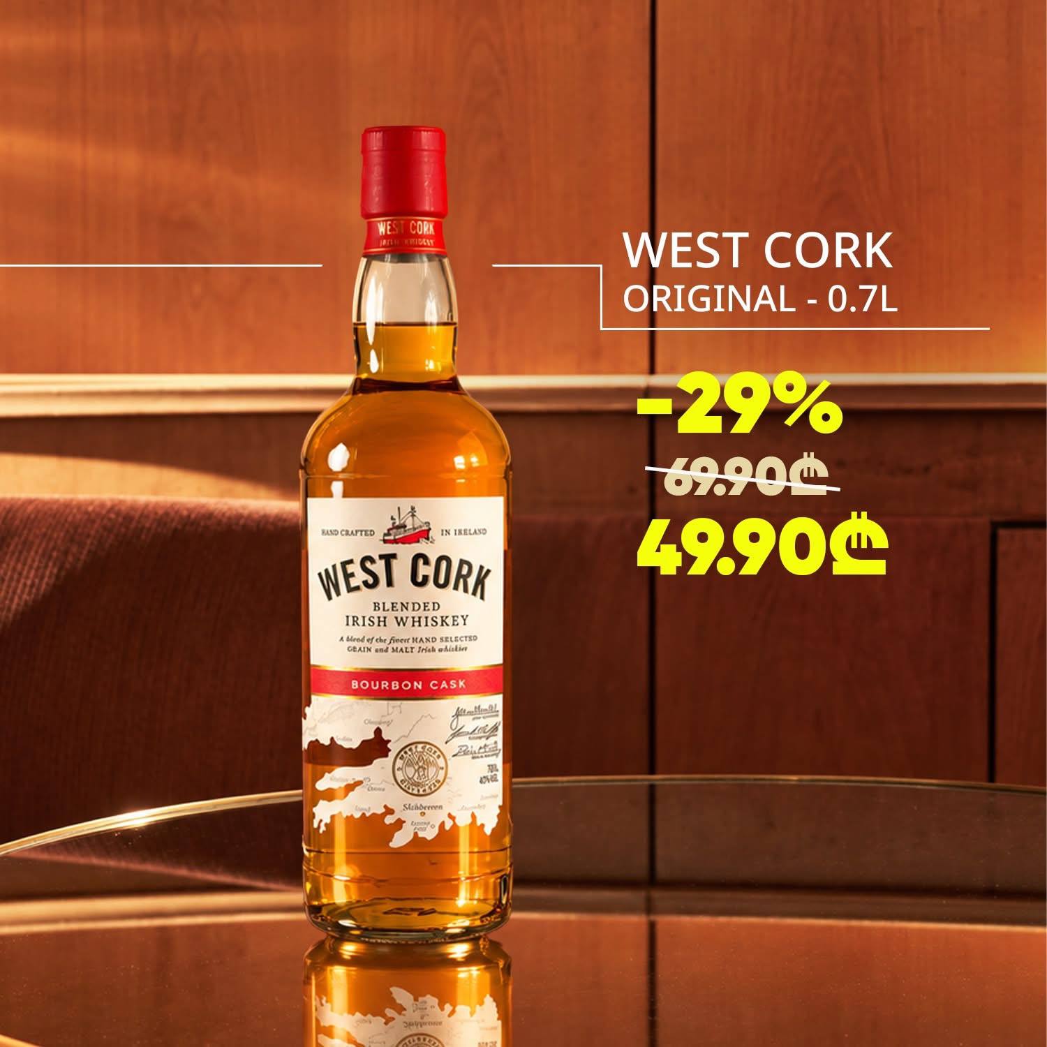 Виски West Cork Original 0.7 л