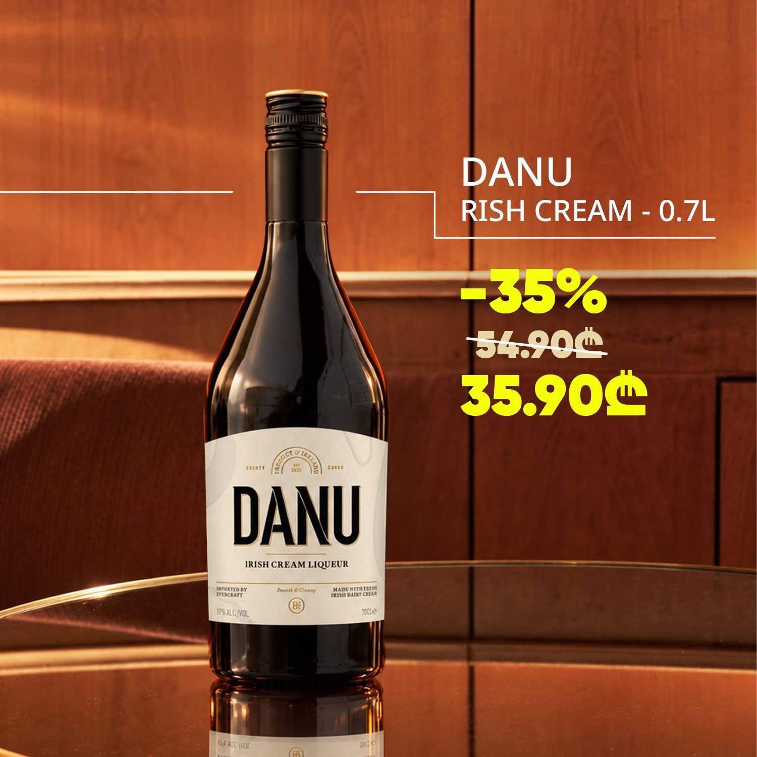 Ликер Danu Irish Cream 0.7 л