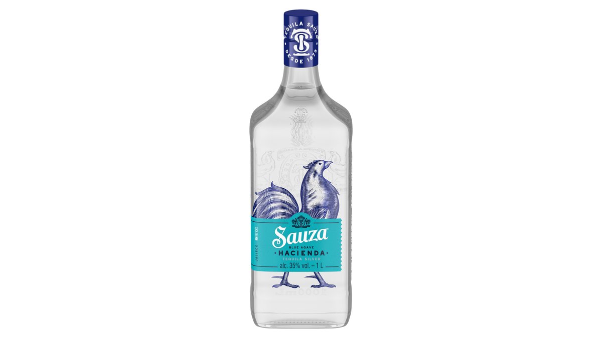 Текила Sauza Hacienda Plata Blanco, 1 л