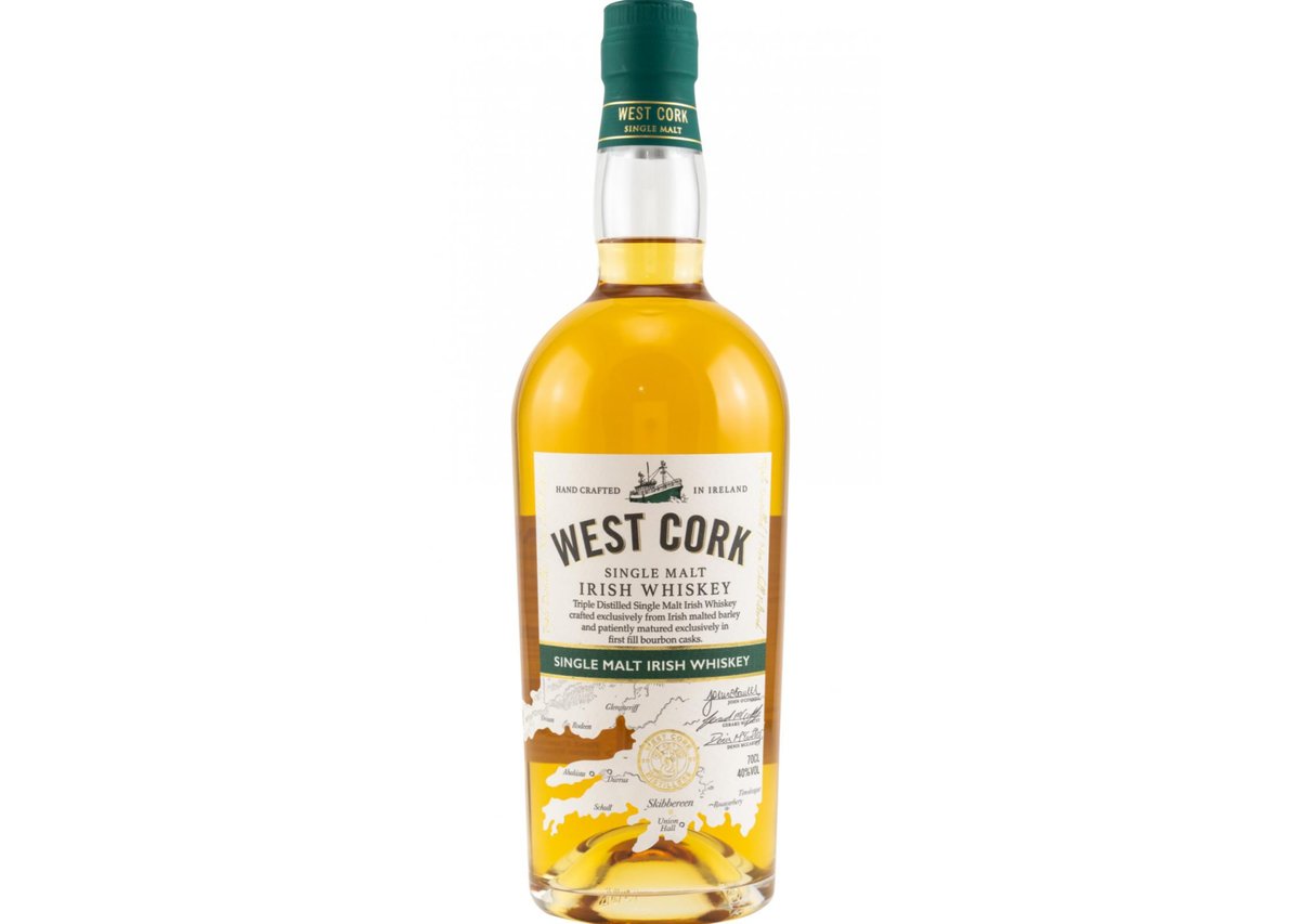 Односолодовый виски West Cork Bourbon Cask, 0,7 л