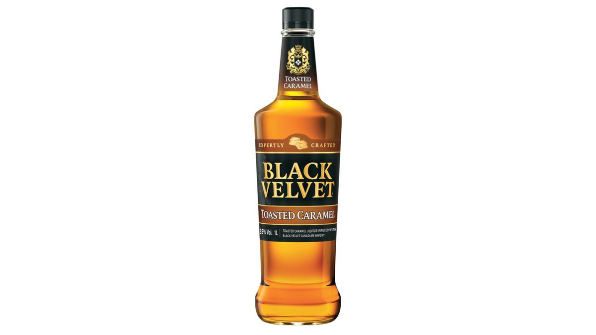 Канадский виски Black Velvet (Черный Бархат) со вкусом жареной карамели, 1 л