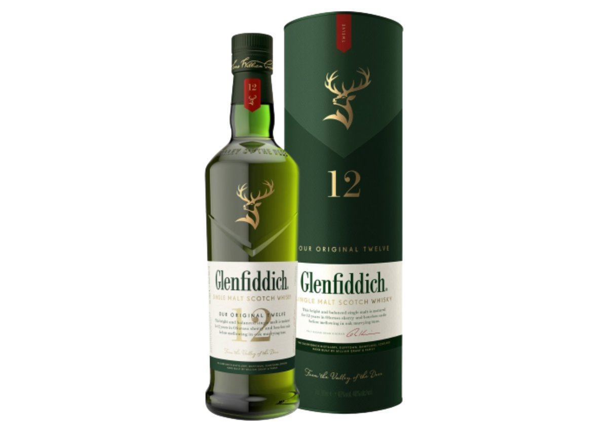 Односолодовый шотландский виски Glenfiddich 12 лет, 1 л