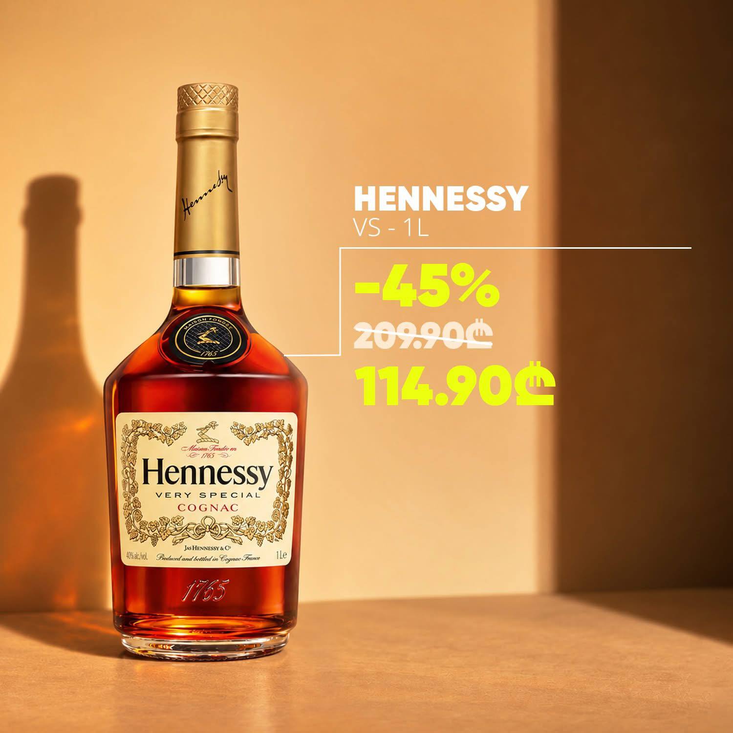 Коньяк Hennessy VS 1 литр