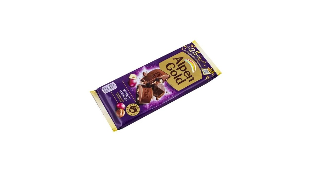 Alpen Gold Шоколад с орехами и изюмом, 80 г