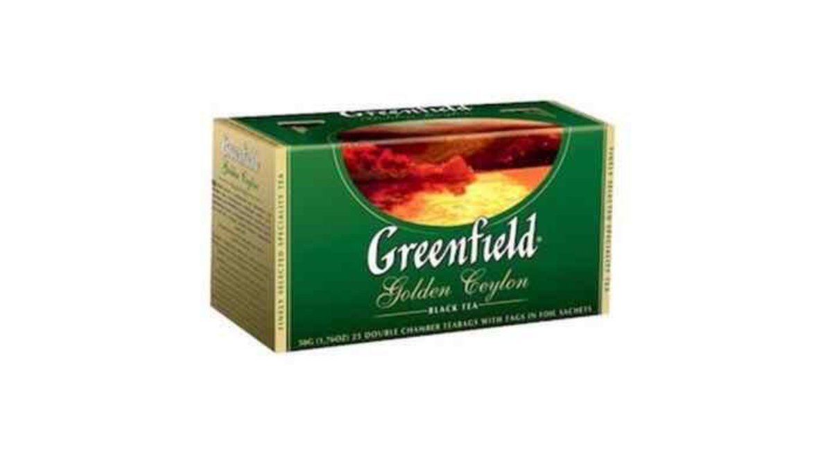Чай черный Greenfield "Золотой Цейлон", 25 пакетиков по 2 г
