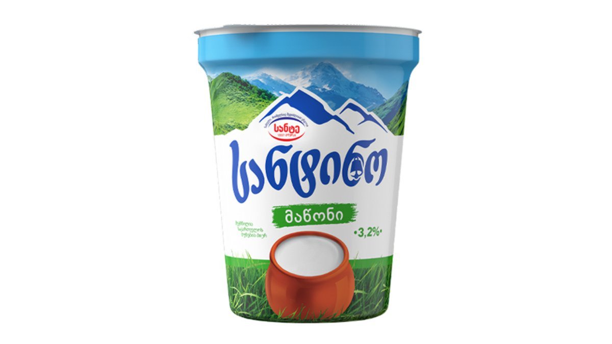 Сметана Сантино 3,2% 400 г.