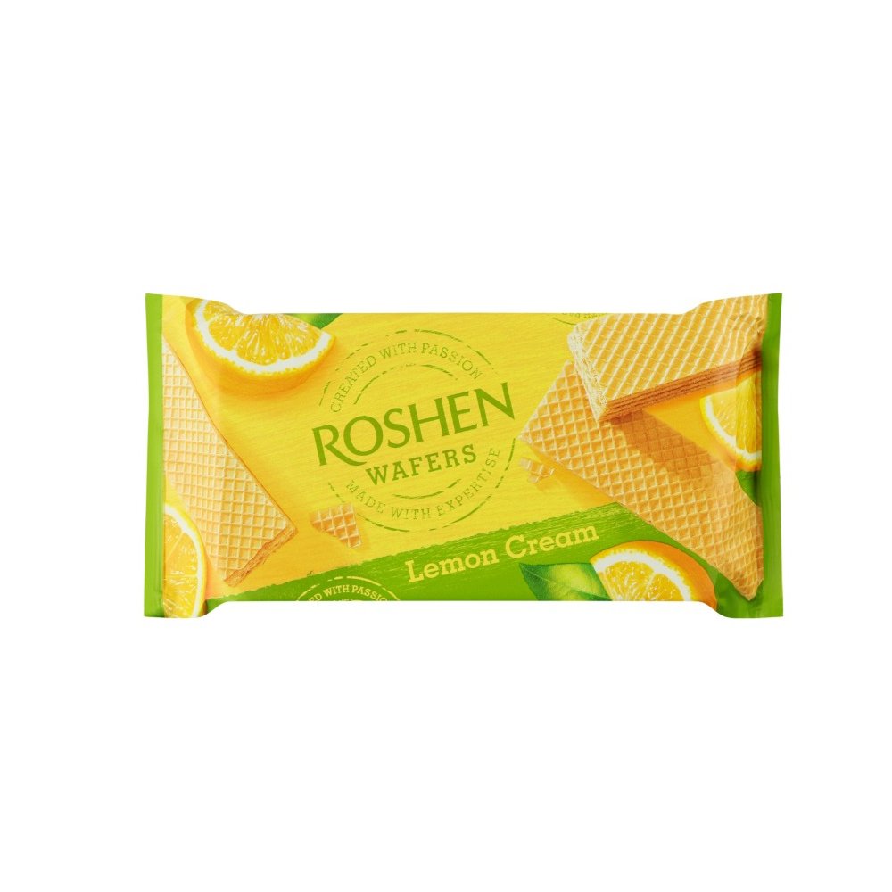 Вафли Roshen со вкусом лимона, 216г