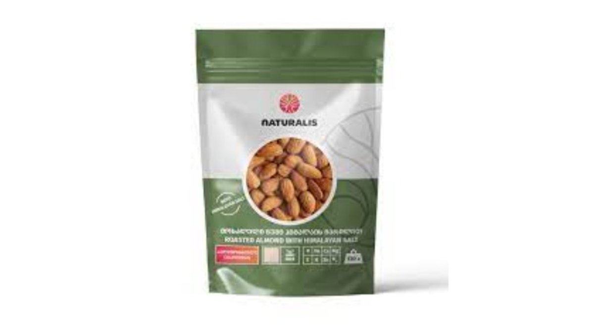 Жареный миндаль Naturalis с гималайской солью, 130 г