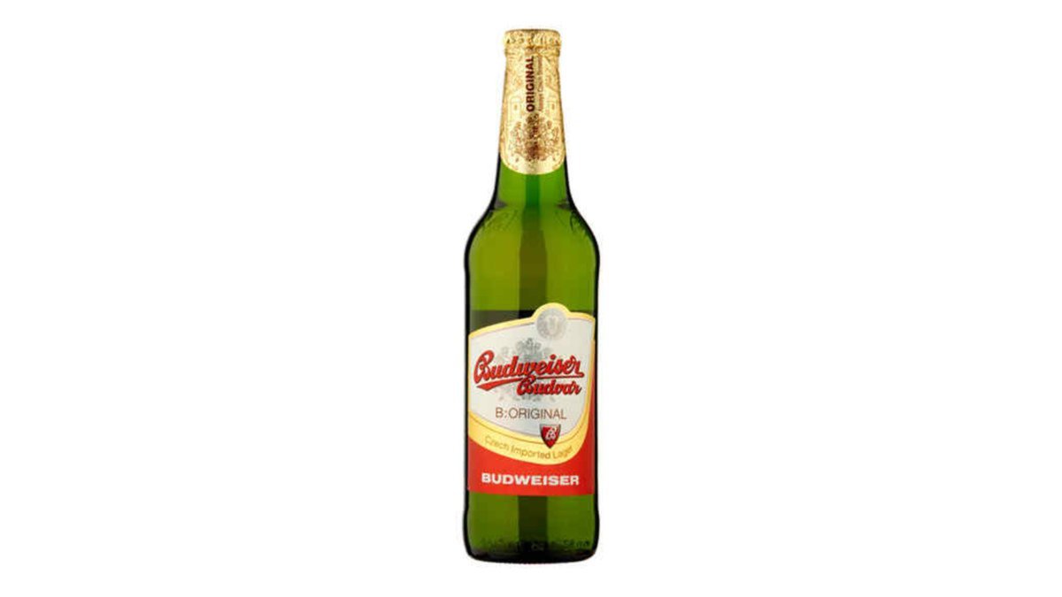Budweiser — Пиво светлое, стеклянная бутылка, 0,33 л, 5%