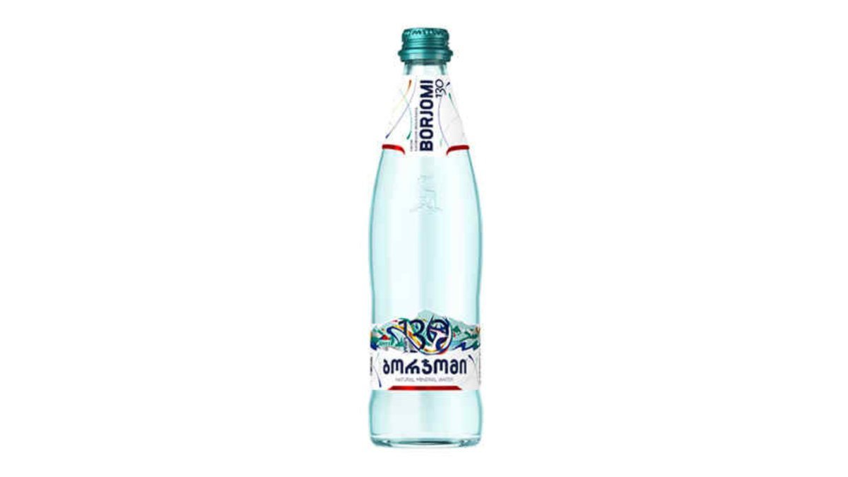 Боржоми, минеральная вода, стеклянная бутылка, 0,5 л