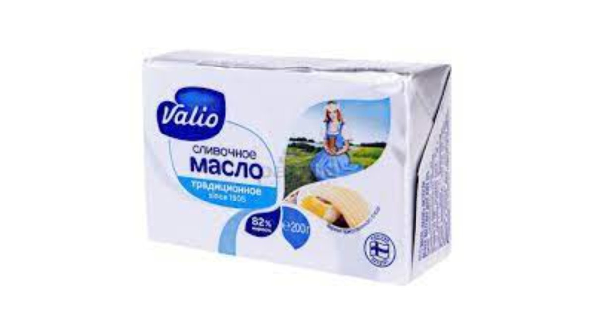 Масло сливочное /Valio/ 061141 82% /40*200 гр