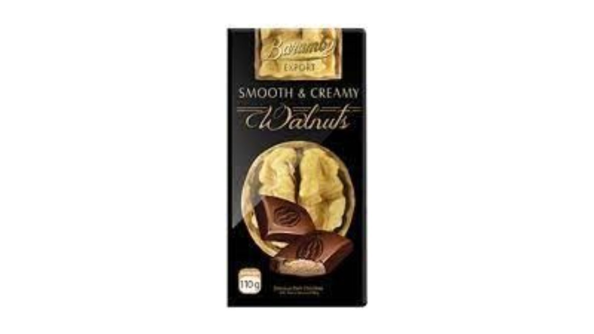 Темный шоколад BARAMBO LAB с грецкими орехами, 110 г