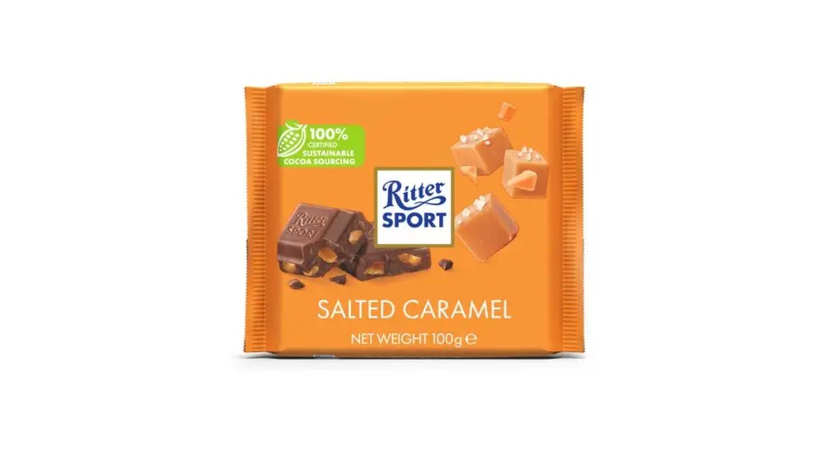 Шоколад Ritter Sport с соленой карамелью, 100 г