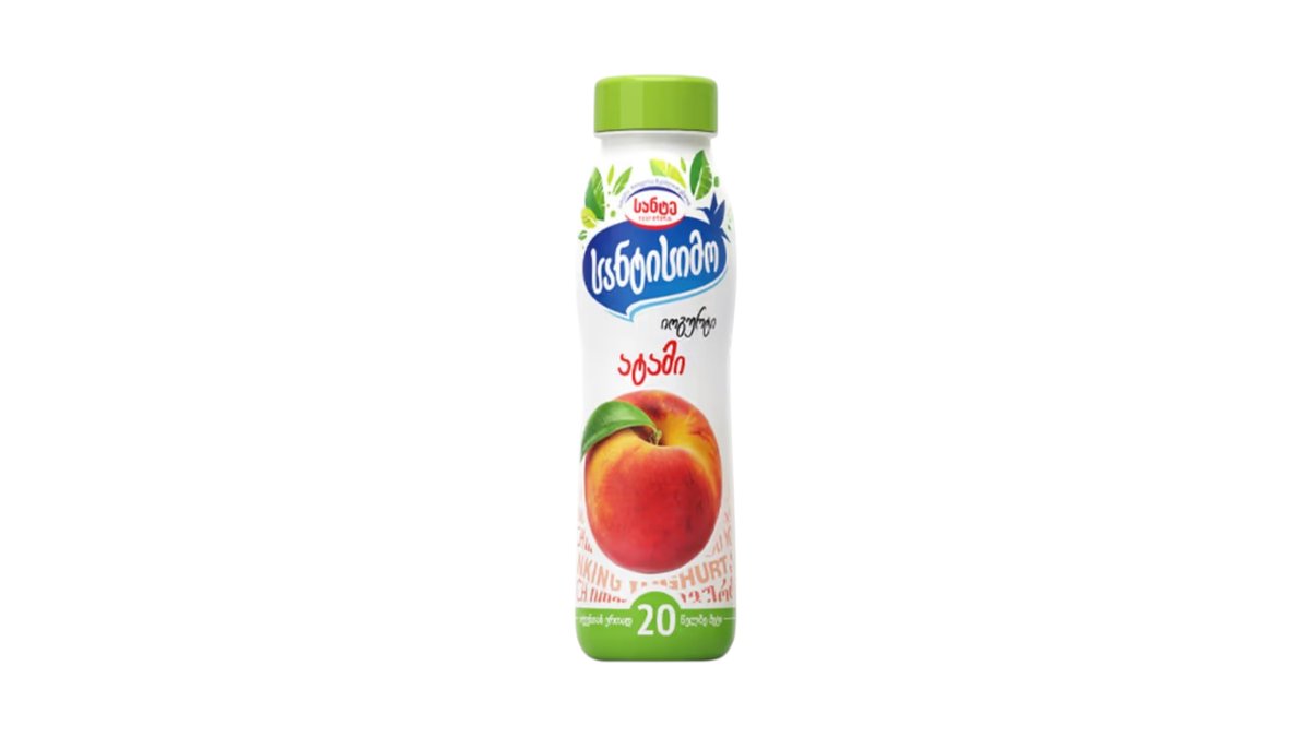 Питьевой йогурт Santissimo Персик 2,5% 290 г.