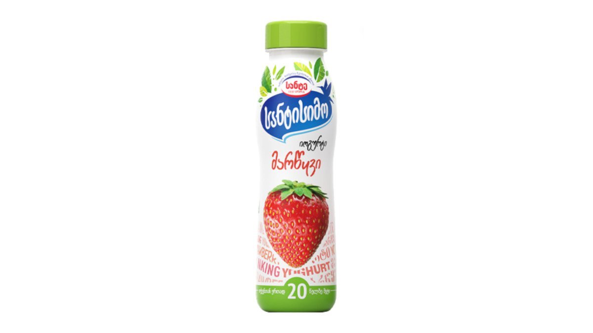 Йогурт питьевой Santissimo Клубника 2,5% 290 г.