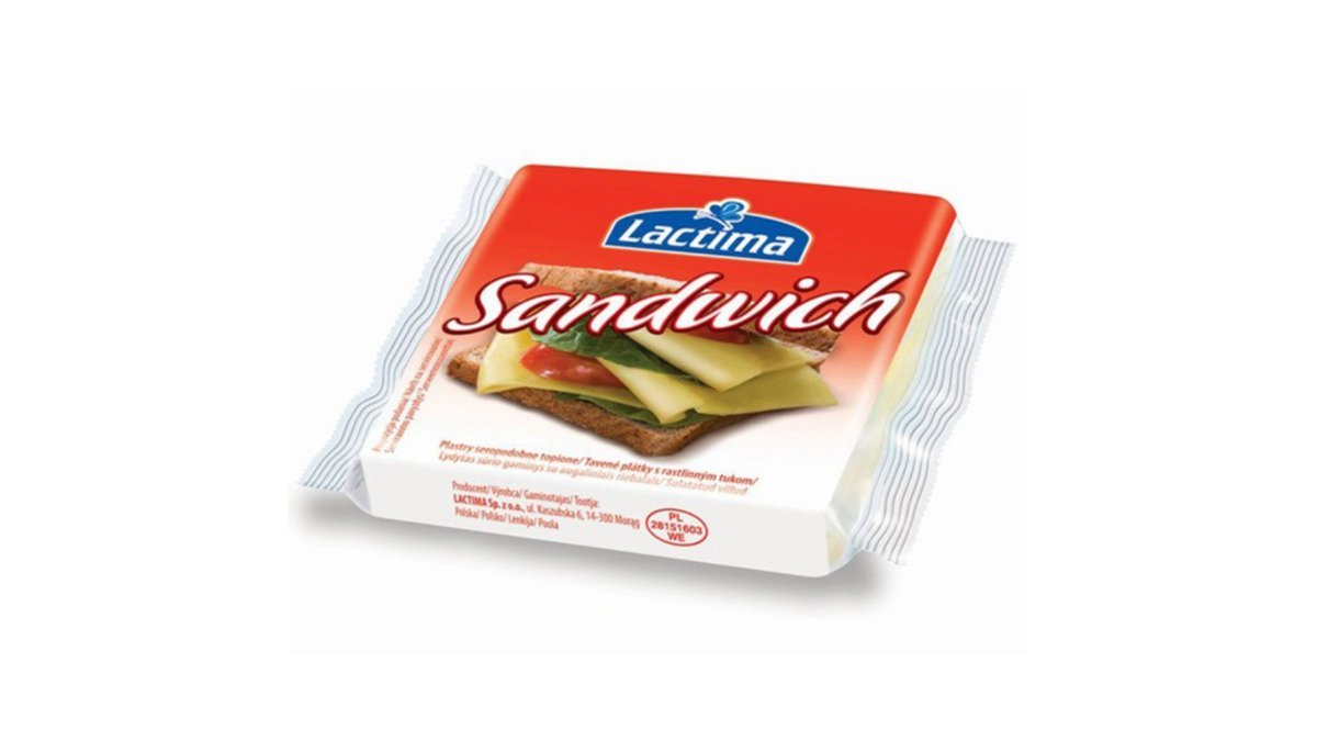 Сыр плавленый Lactima Сэндвич, 100 г