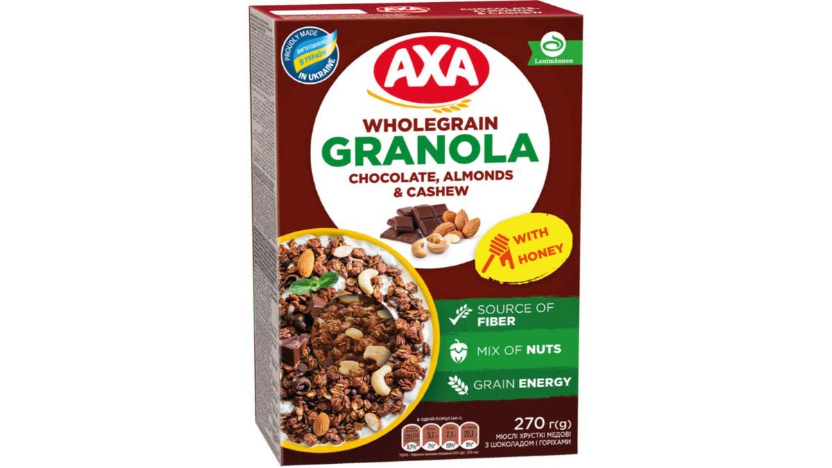 "AXA" - Мюсли с медом и шоколадом 270г.