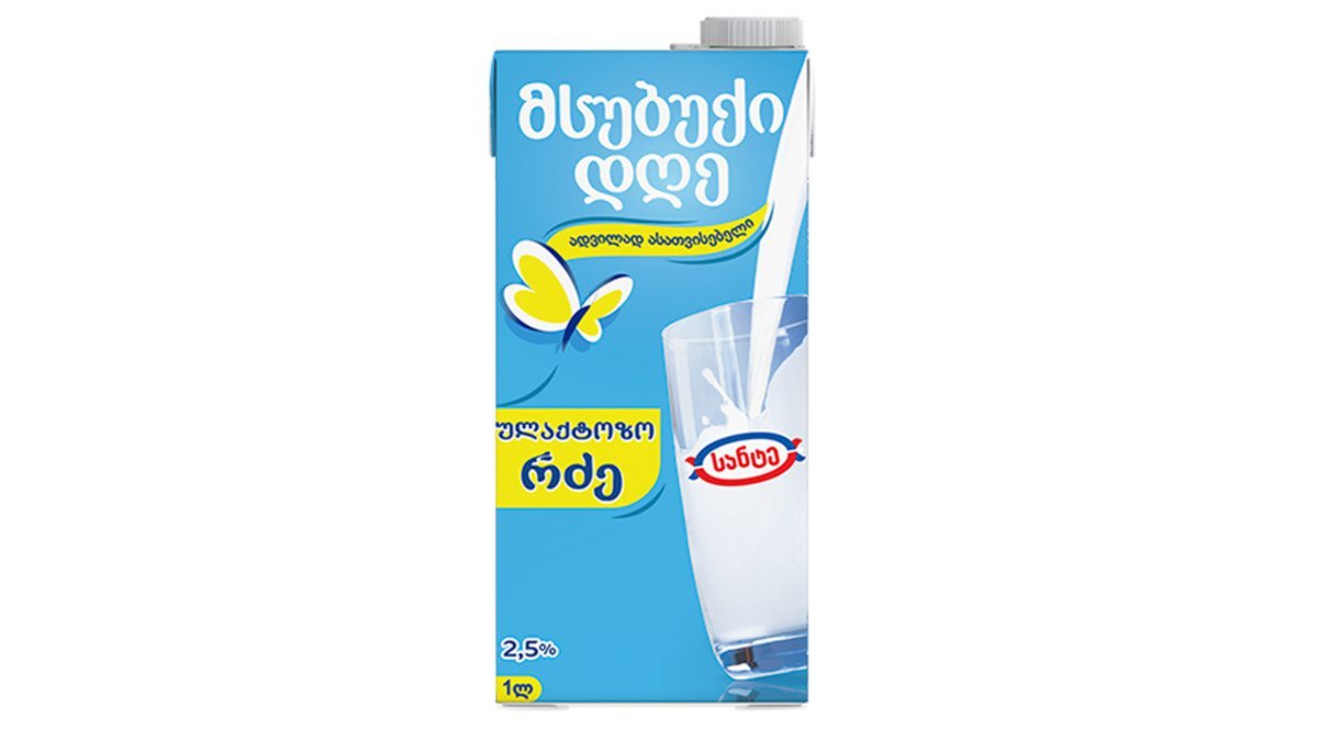 Молоко Sante Light Day без лактозы 2,5%, 1 л.