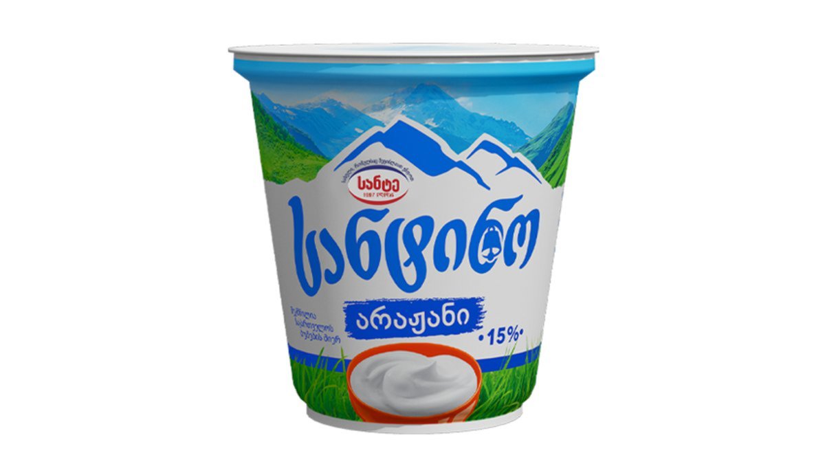 Сметана Сантино 15% 350 г.