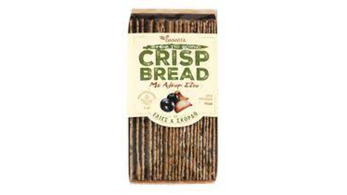 "crisp bread" - хрустящий хлеб с оливками и чесноком 130 г
