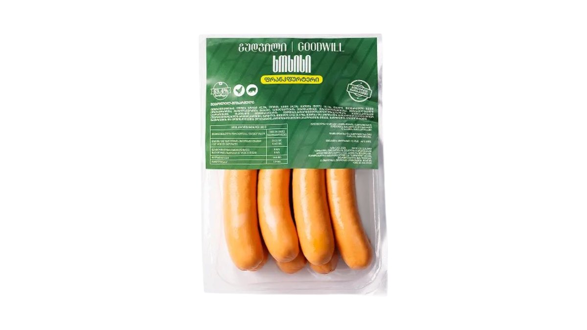 Колбаса франкфуртская Goodwill Extra, 400 г