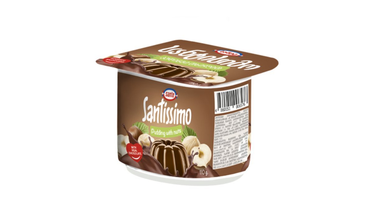 Пудинг «Сантиссимо» с орехами 2,5% 110 г.