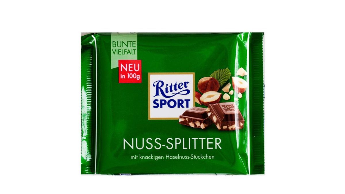 Молочный шоколад Ritter Sport с орехами, 100 г