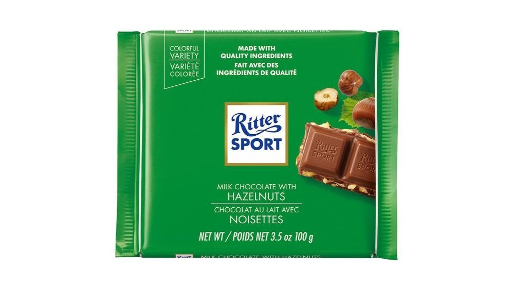 Шоколад Ritter Sport молочный с орехами, 100г