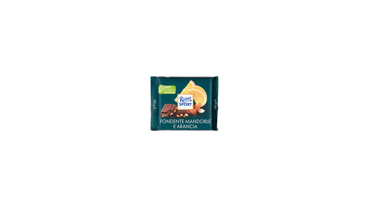 Шоколад Ritter Sport темный с миндалем и апельсином, 100 г