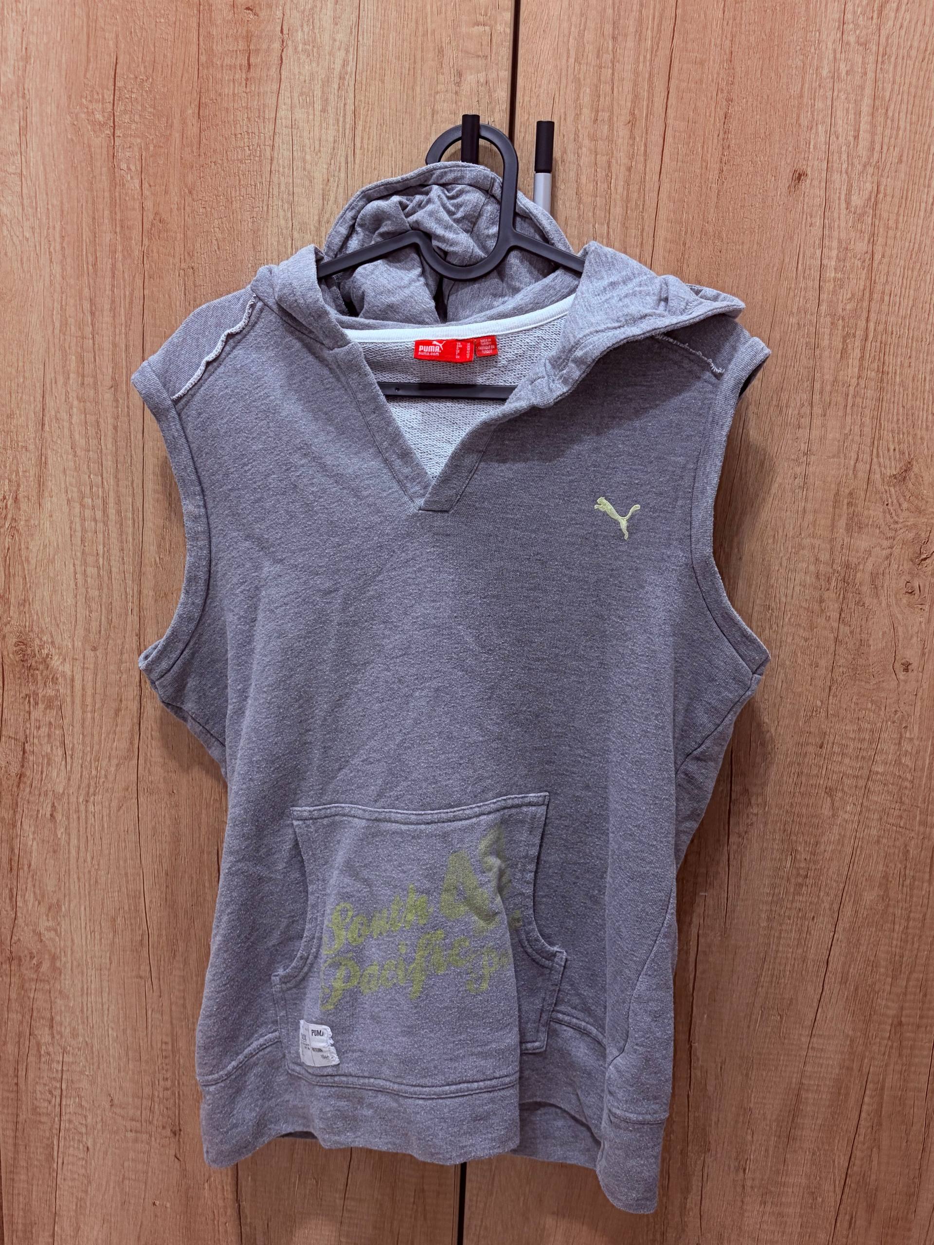 Puma ретро толстовка без рукавов с капюшоном