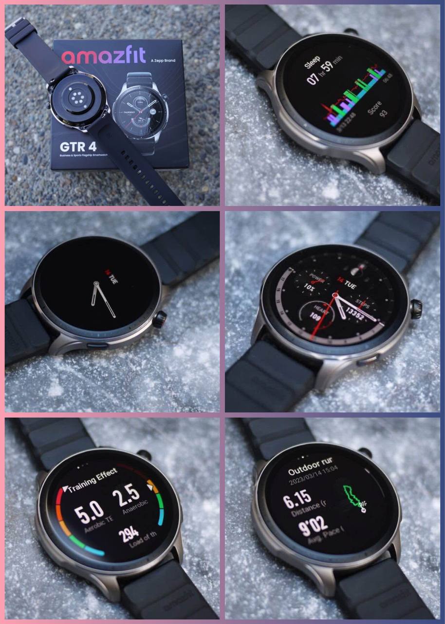 Amazfit GTR 4 с зарядкой и ремешками
