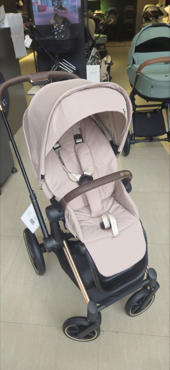 Коляска Cybex Priam 2 в 1, рама Rose Gold