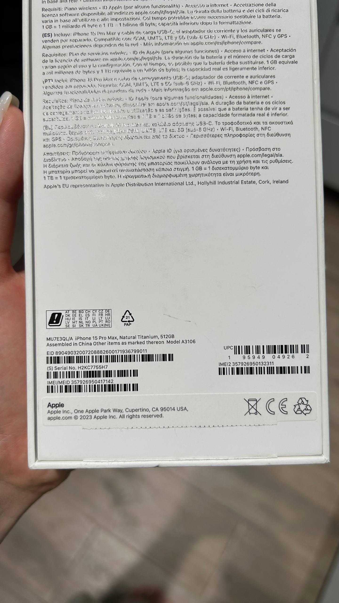 iPhone 15 Pro Max 512GB