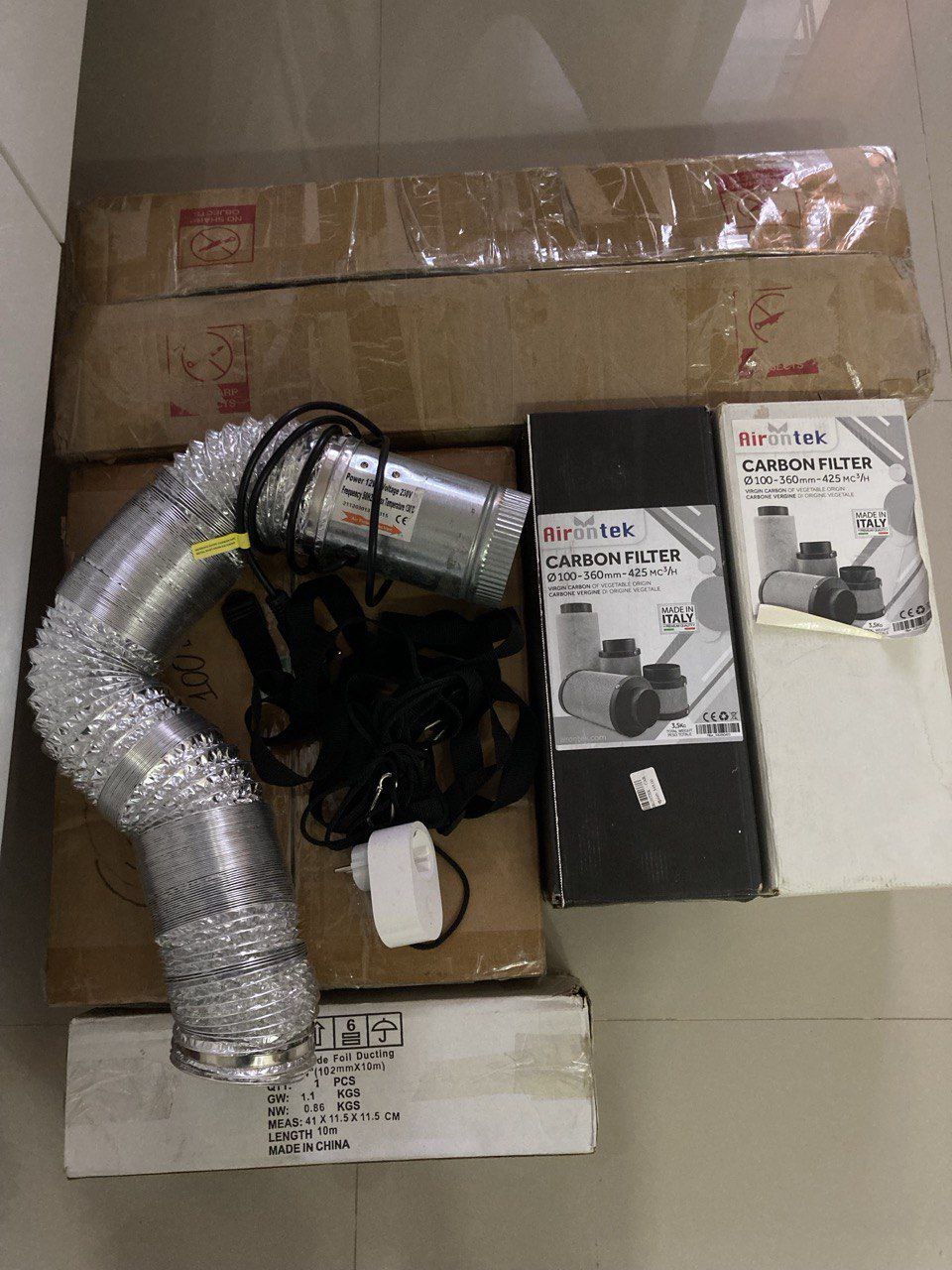 Комплект гроубокс Mars Hydro 70x70x160 с фильтрами, вентиляторами, лампой и умно