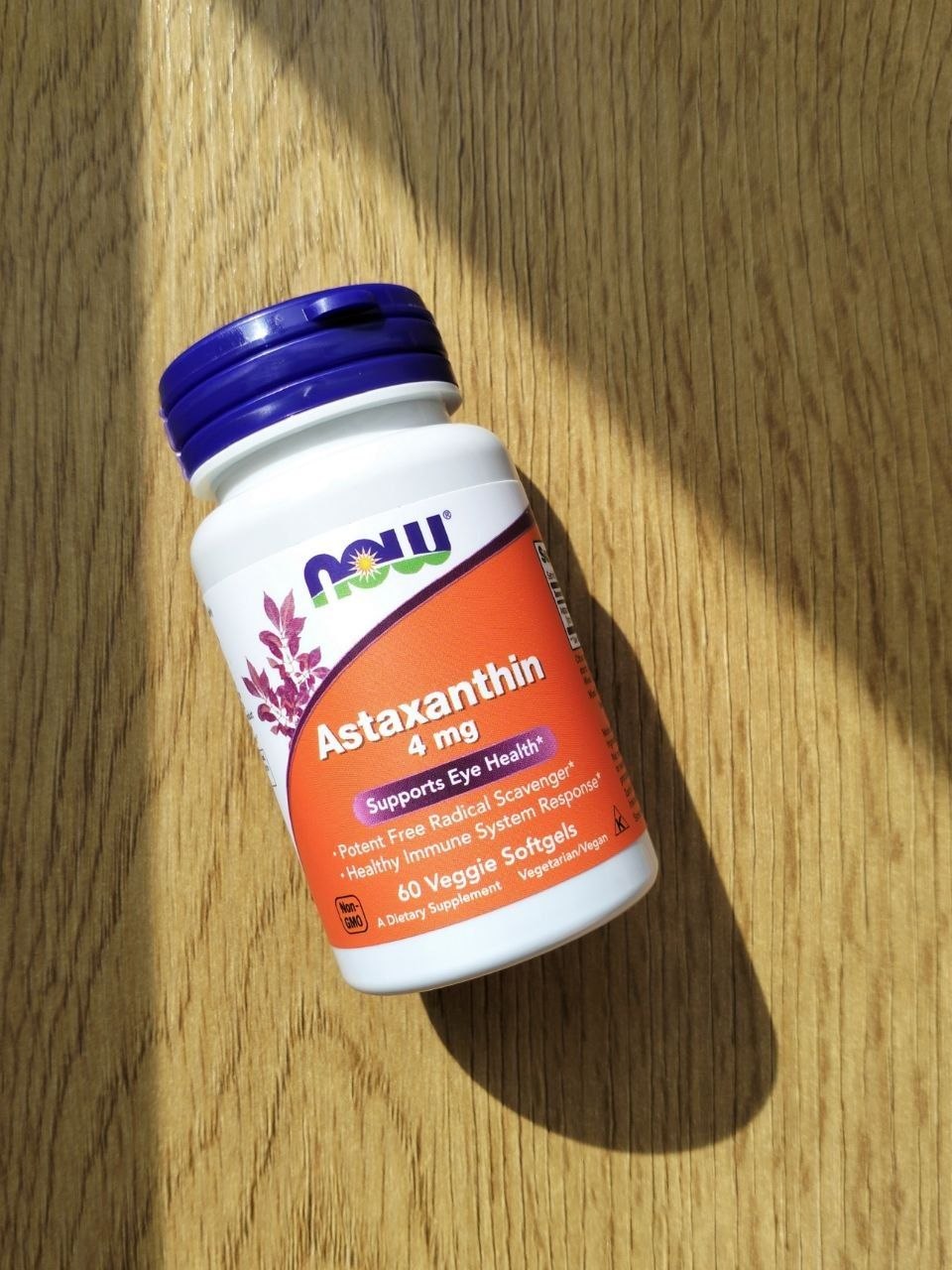 Астаксантин (Astaxanthin) 4 мг, 60 капсул